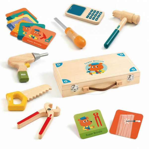 La mia Valigetta degli Attrezzi - Super Bricolo Regalo (3-6 anni) – cgEdù - Centro  Gioco Educativo