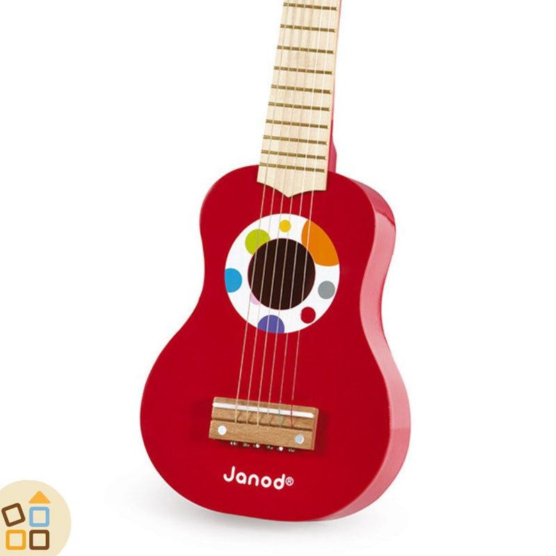 3. Prima Chitarra in Legno, Rosso (RISERVATA Lista Natale Roberto)