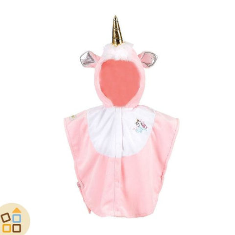 Peluche unicorno rosa con corno dorato • Mio Peluche