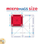 8. Costruzioni Magnetiche da Viaggio, MicroMAGS 26 pz (RISERVATO Lista Natale Vittoria)