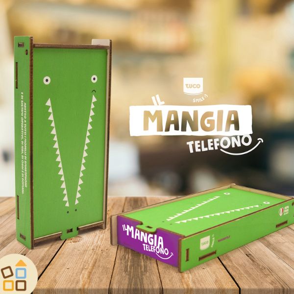 Mangia Telefono in legno, Coccodrillo