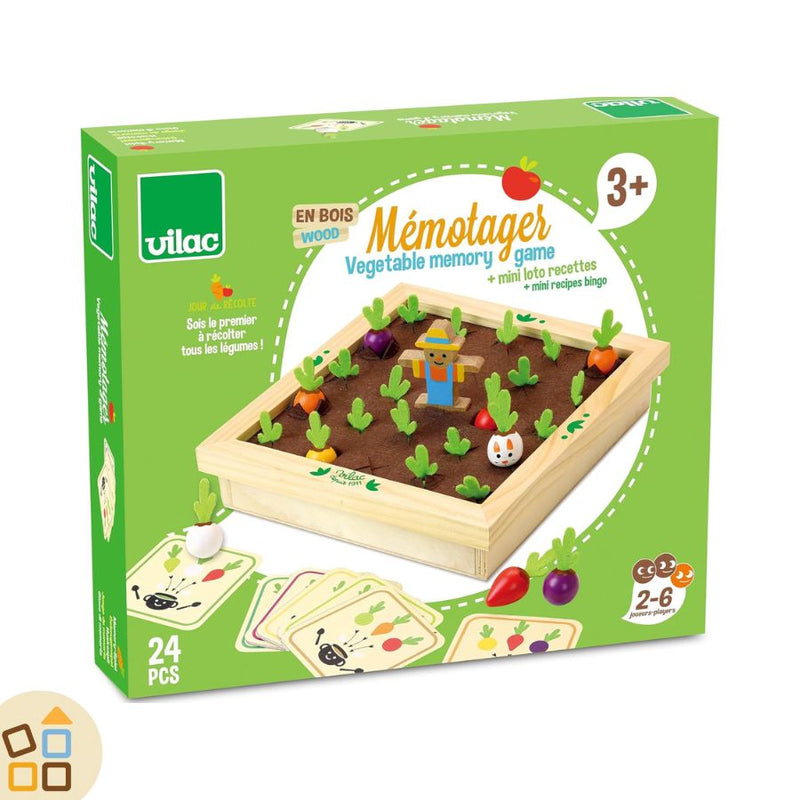 Gioco di Memoria delle Verdure, 2 in 1