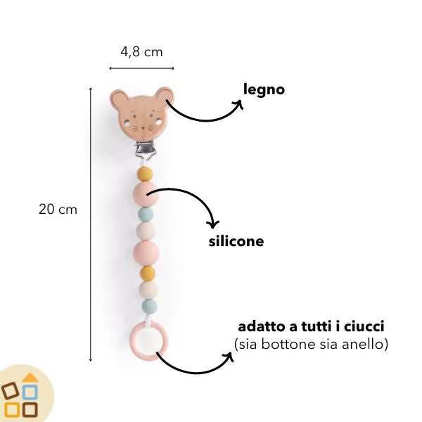 Porta Ciuccio in Silicone