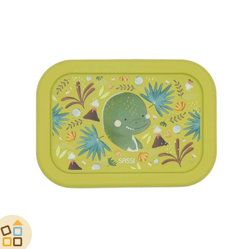 Porta merenda in silicone, Dinosauro Cracky