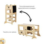 Torre Montessori Convertibile, 3 in 1