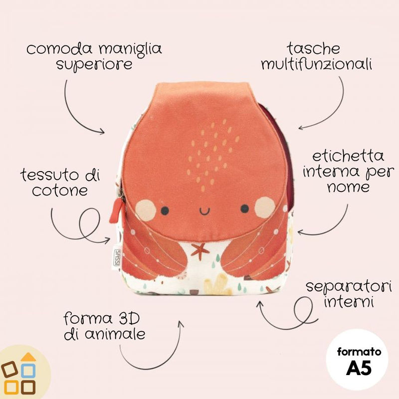 Zaino Mini A5, Polpo Slurpy