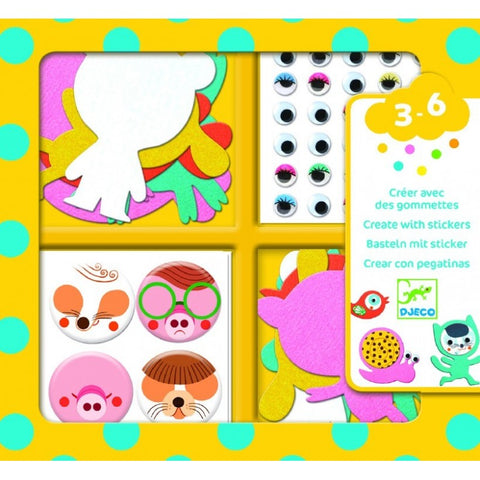 Creare con stickers - gioco di manualità e creatività (3-6 anni