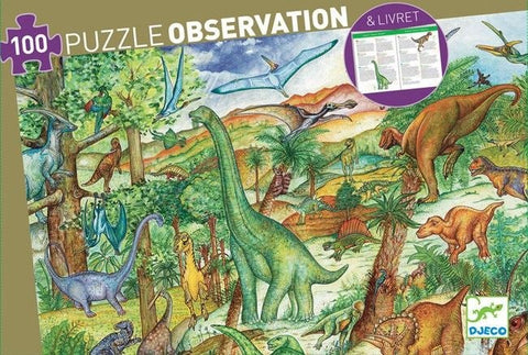 Puzzle di Osservazione - Dinosauri Observation (100 pz) – cgEdù - Centro  Gioco Educativo